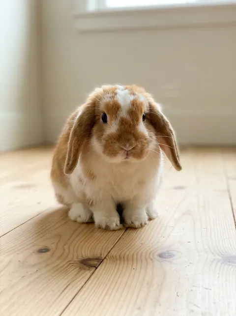 Input photo: a Holland Lop rabbit